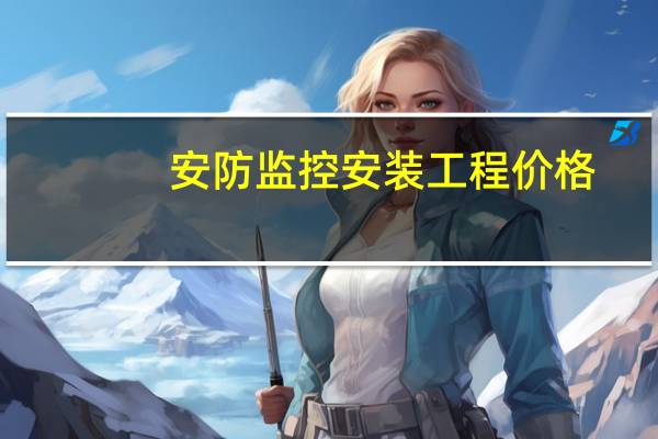 安防监控安装工程价格