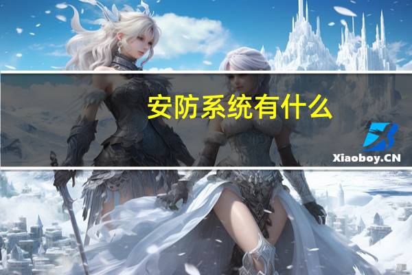 安防系统有什么