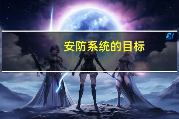 安防系统的目标