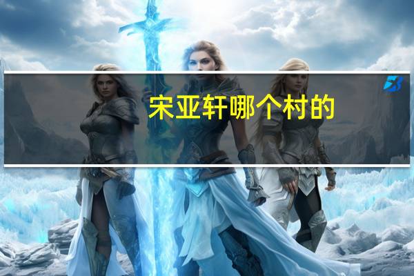 宋亚轩哪个村的