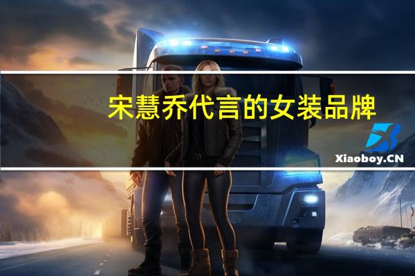 宋慧乔代言的女装品牌