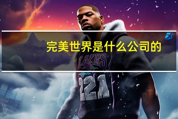 完美世界是什么公司的