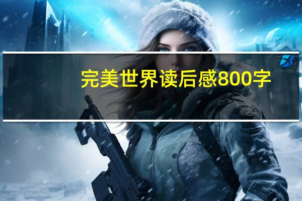 完美世界读后感800字