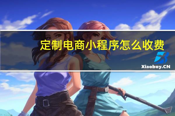 定制电商小程序怎么收费