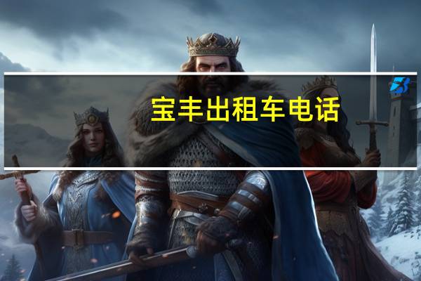 宝丰出租车电话