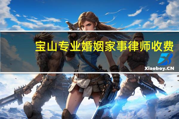 宝山专业婚姻家事律师收费