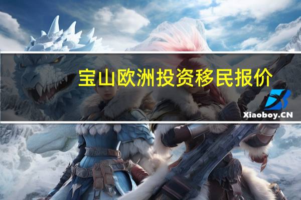 宝山欧洲投资移民报价