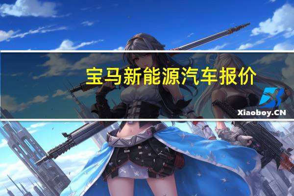 宝马新能源汽车报价