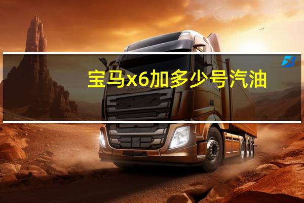 宝马x6加多少号汽油