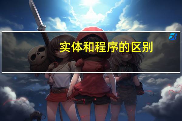 实体和程序的区别