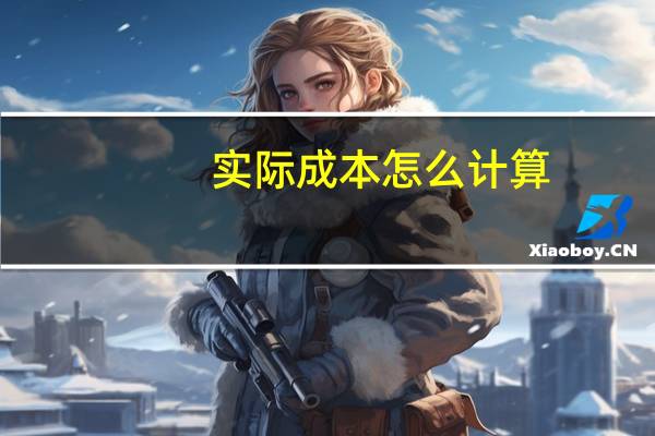 实际成本怎么计算