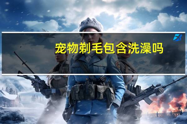 宠物剃毛包含洗澡吗