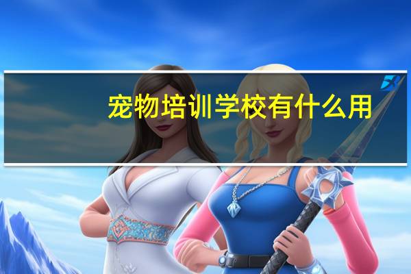 宠物培训学校有什么用