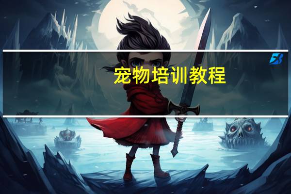 宠物培训教程