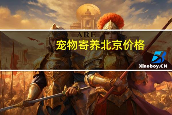 宠物寄养北京价格