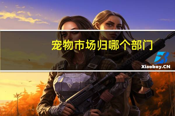 宠物市场归哪个部门
