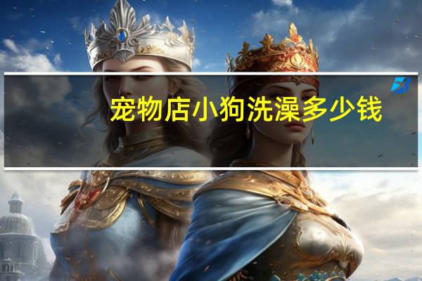 宠物店小狗洗澡多少钱