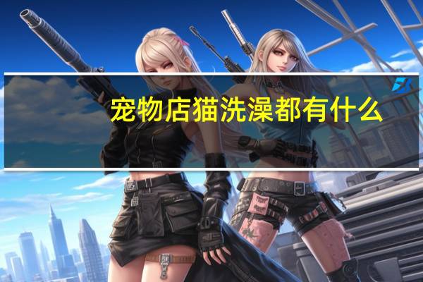宠物店猫洗澡都有什么
