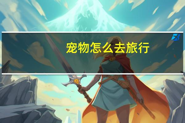宠物怎么去旅行