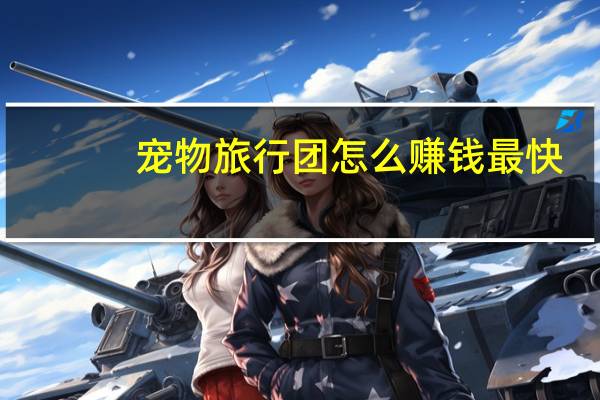 宠物旅行团怎么赚钱最快