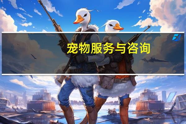 宠物服务与咨询