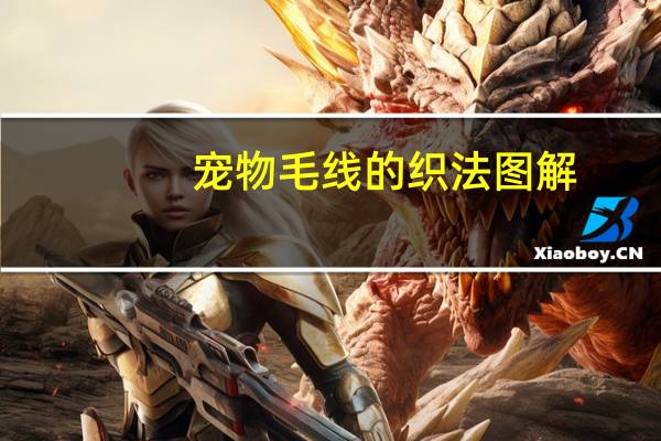 宠物毛线的织法图解