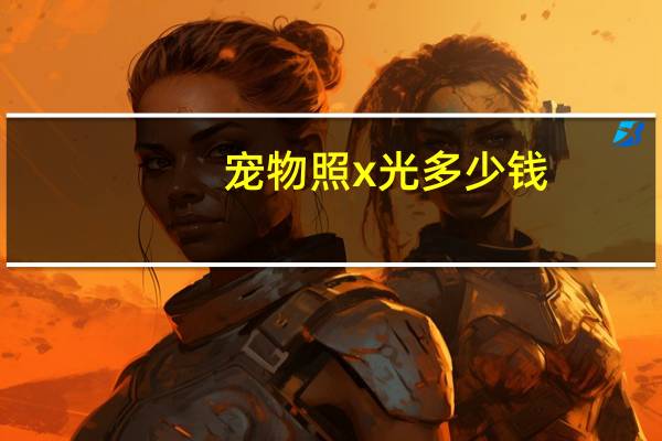 宠物照x光多少钱