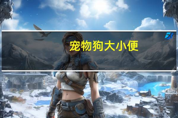 宠物狗大小便