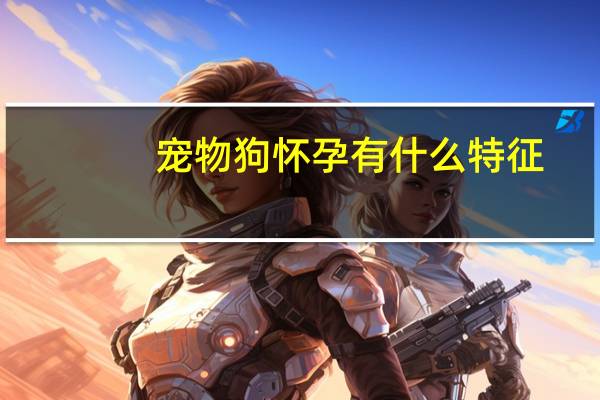宠物狗怀孕有什么特征