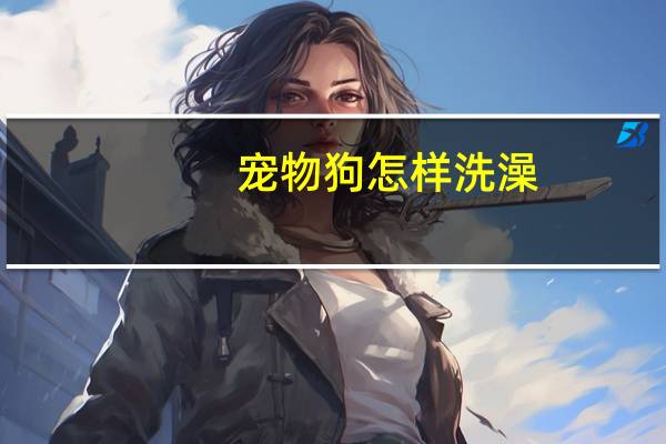 宠物狗怎样洗澡