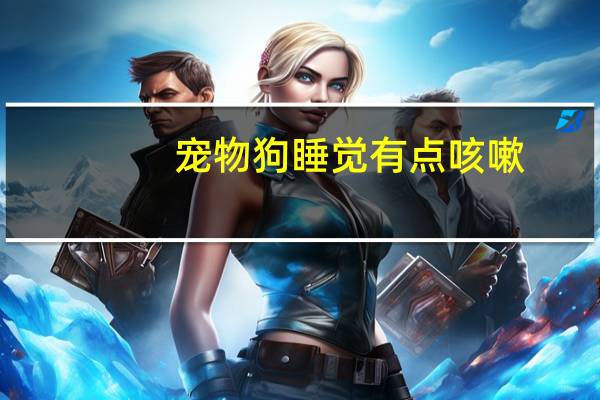 宠物狗睡觉有点咳嗽