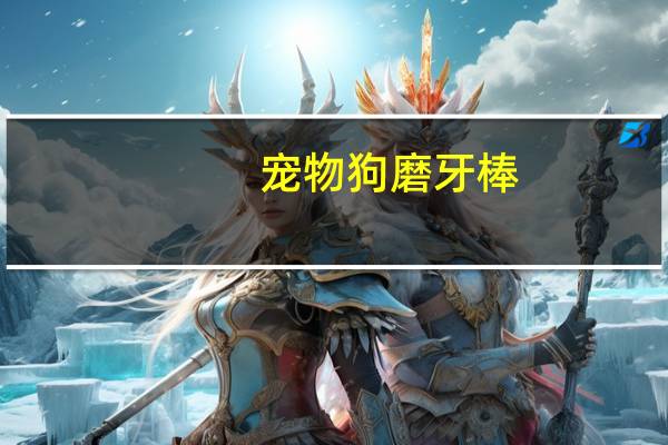 宠物狗磨牙棒