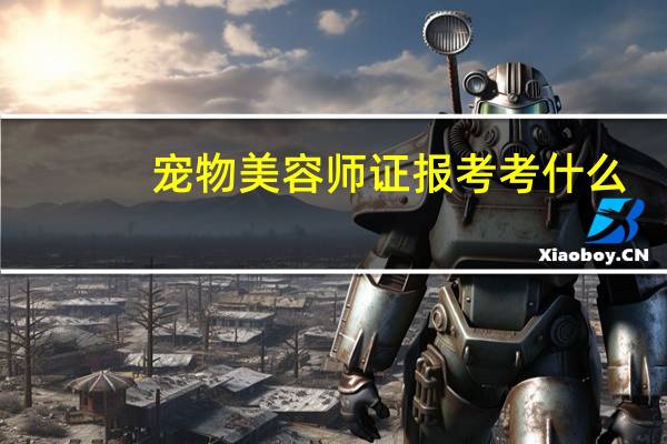 宠物美容师证报考考什么