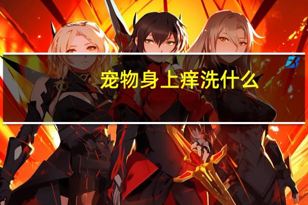 宠物身上痒洗什么