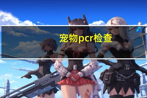 宠物pcr检查
