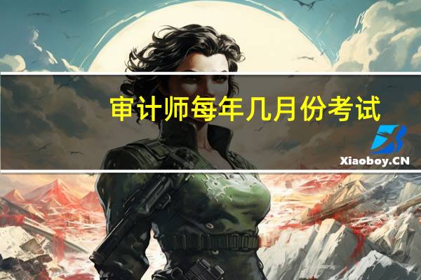 审计师每年几月份考试