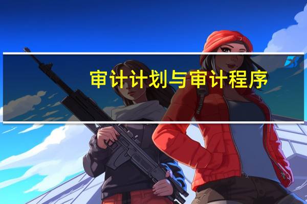 审计计划与审计程序