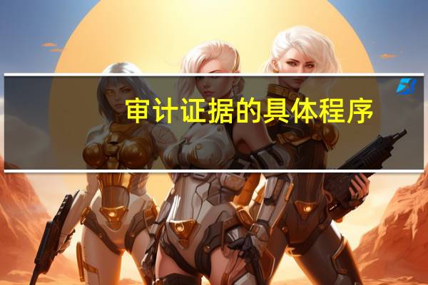 审计证据的具体程序