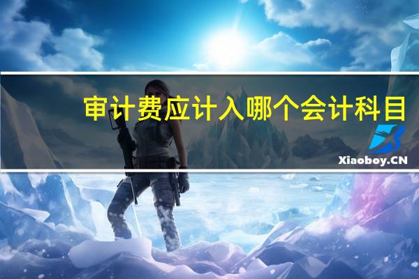 审计费应计入哪个会计科目
