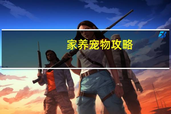 家养宠物攻略