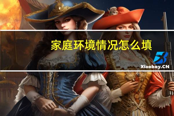 家庭环境情况怎么填