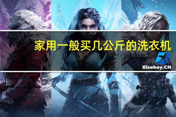 家用一般买几公斤的洗衣机