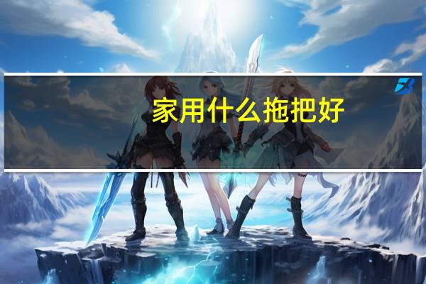 家用什么拖把好