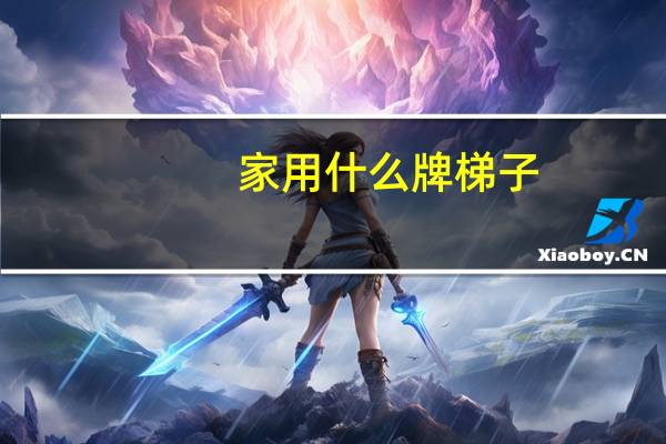 家用什么牌梯子