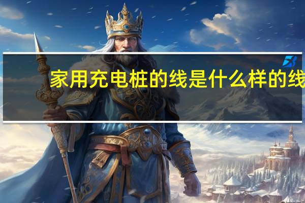 家用充电桩的线是什么样的线
