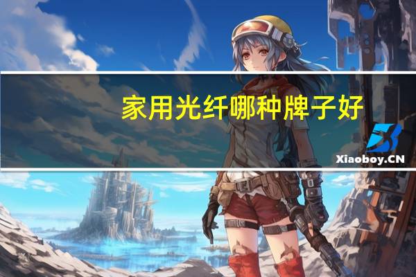 家用光纤哪种牌子好