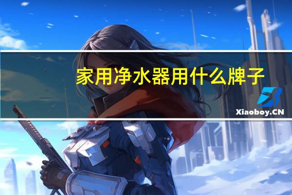 家用净水器用什么牌子