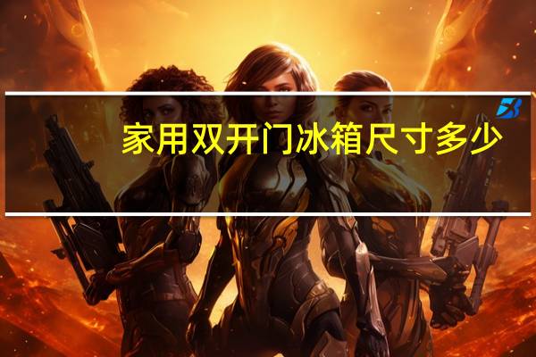 家用双开门冰箱尺寸多少