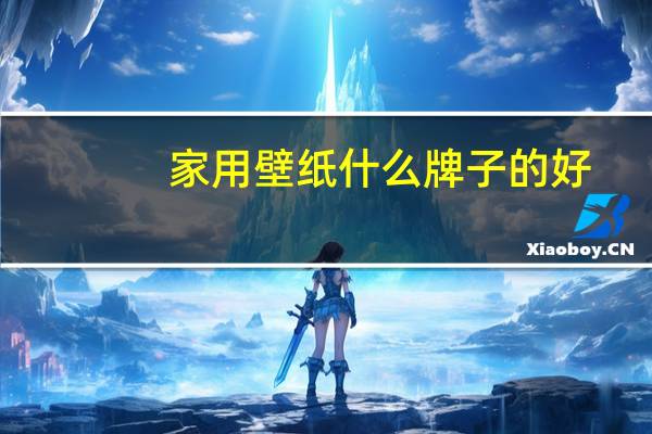 家用壁纸什么牌子的好