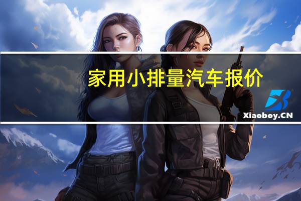 家用小排量汽车报价